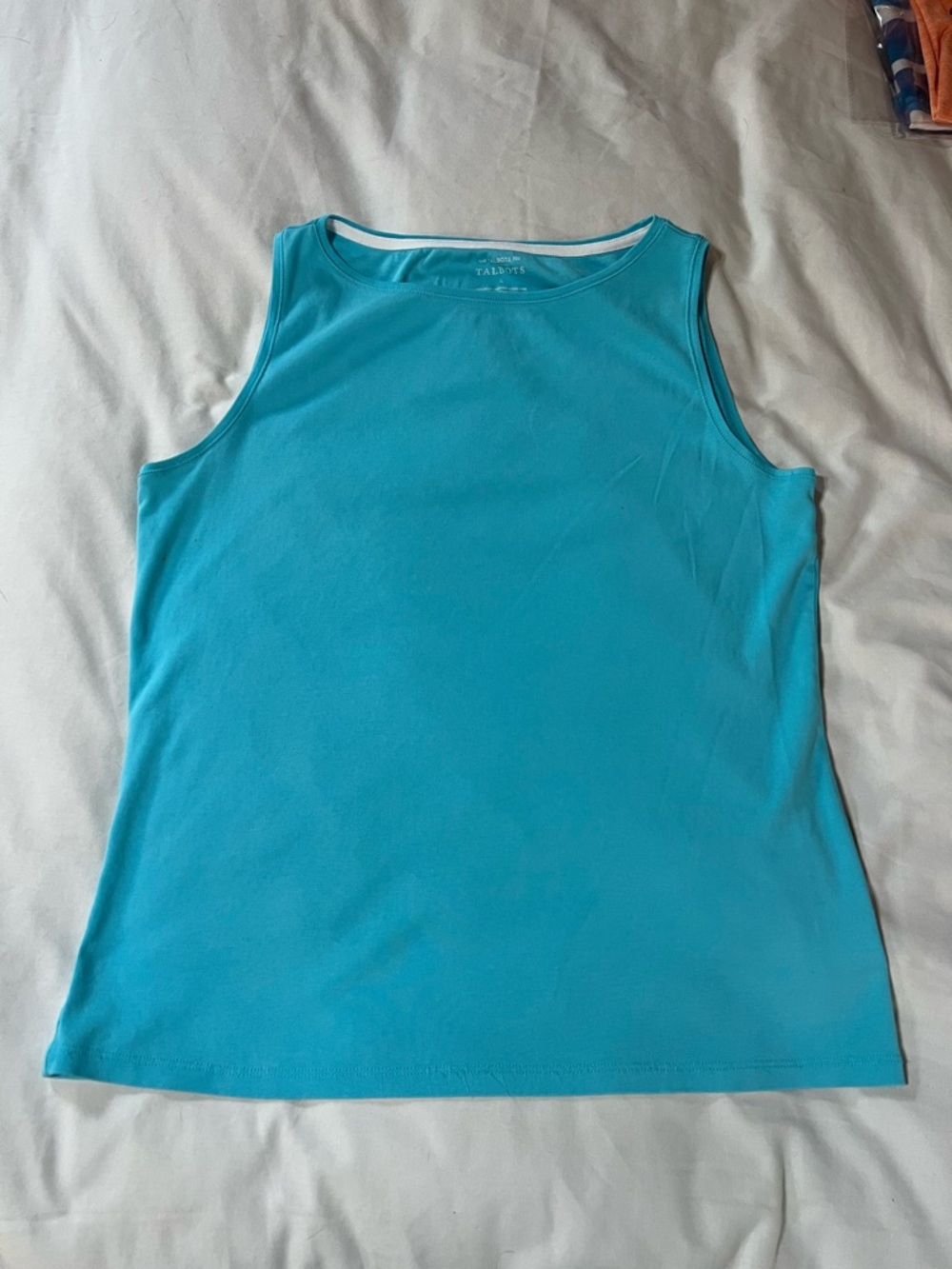 Talbots Bright Turquoise Crewneck Tank - Picture 2 of 4
